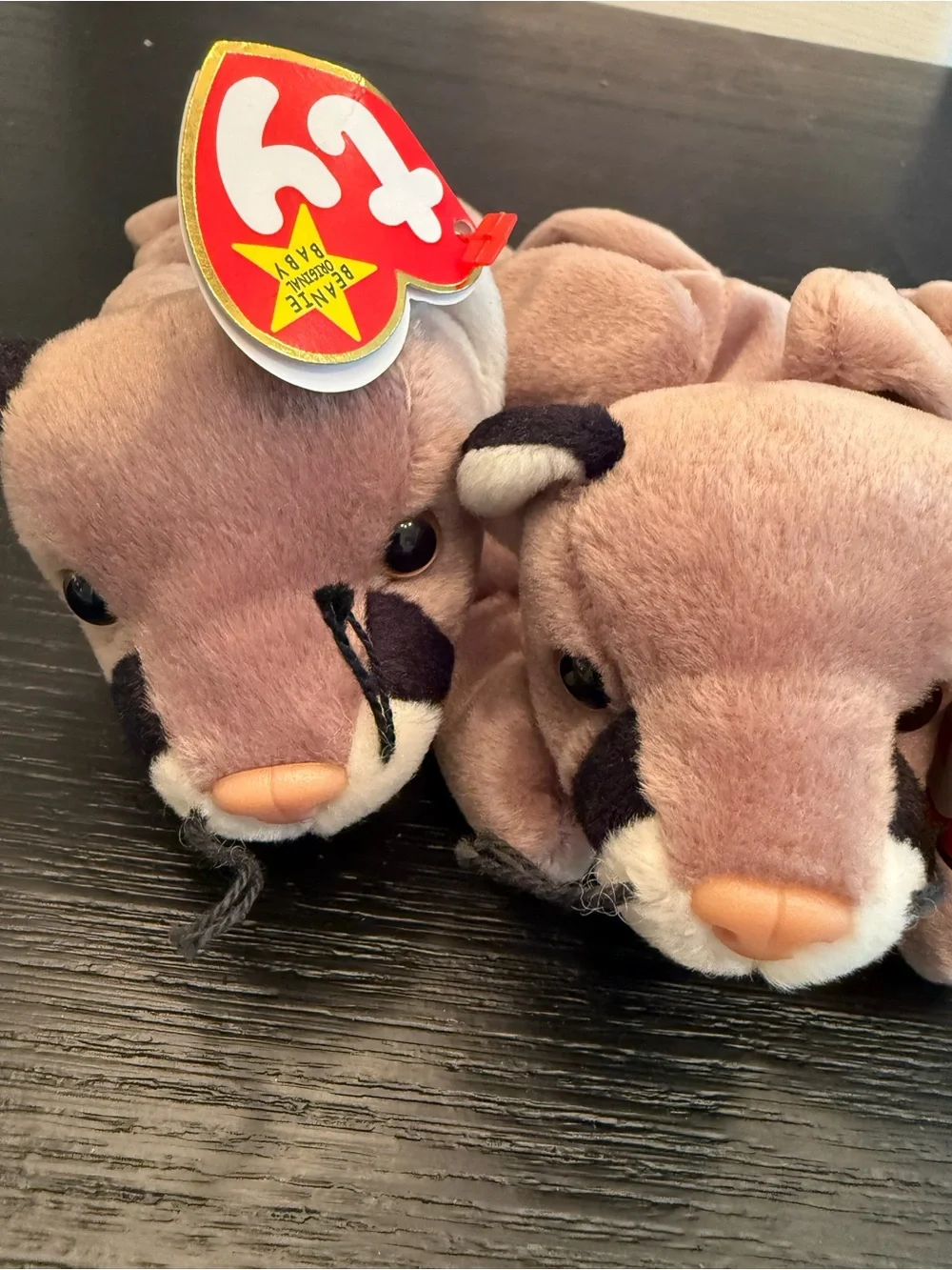 NWT Vintage Ty Beanie Babies Bundle of (3) Canyon Cougar Stuffed Animals